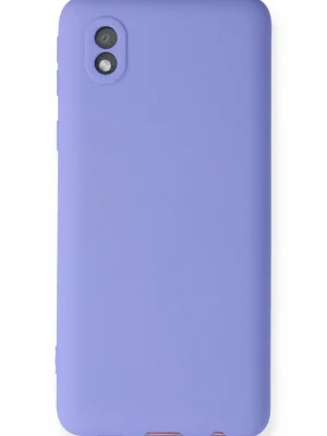 Newface Samsung Galaxy A01 Core Kılıf First Silikon - Lila