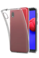 Newface Samsung Galaxy A01 Core Kılıf Lüx Şeffaf Silikon