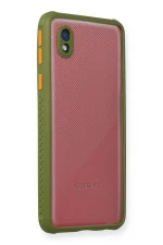 Newface Samsung Galaxy A01 Core Kılıf Miami Şeffaf Silikon - Yeşil