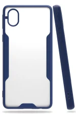 Newface Samsung Galaxy A01 Core Kılıf Platin Silikon - Lacivert