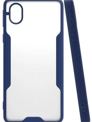 Newface Samsung Galaxy A01 Core Kılıf Platin Silikon - Lacivert