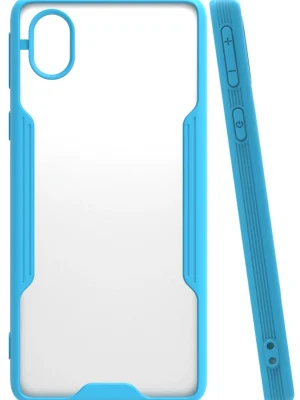 Newface Samsung Galaxy A01 Core Kılıf Platin Silikon - Mavi