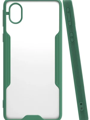 Newface Samsung Galaxy A01 Core Kılıf Platin Silikon - Yeşil