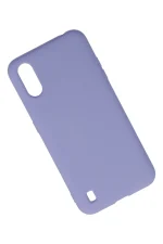 Newface Samsung Galaxy A01 Kılıf Nano içi Kadife Silikon - Lila - Görsel 2