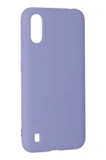 Newface Samsung Galaxy A01 Kılıf Nano içi Kadife Silikon - Lila - Görsel 3