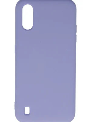 Newface Samsung Galaxy A01 Kılıf Nano içi Kadife Silikon - Lila
