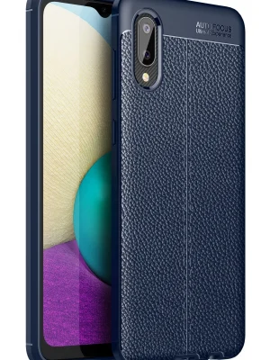 Newface Samsung Galaxy A02 Kılıf Auto Focus Kapak - Lacivert