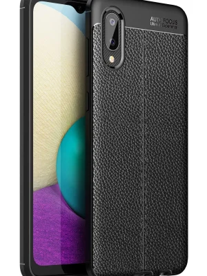 Newface Samsung Galaxy A02 Kılıf Auto Focus Kapak - Siyah