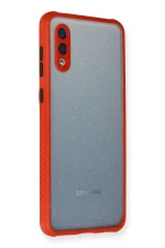 Newface Samsung Galaxy A02 Kılıf Miami Şeffaf Silikon - Kırmızı - Görsel 2