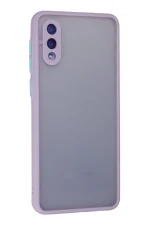 Newface Samsung Galaxy A02 Kılıf Montreal Silikon Kapak - Mor - Görsel 3