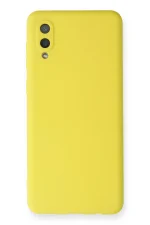 Newface Samsung Galaxy A02 Kılıf Nano içi Kadife Silikon - Sarı