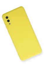 Newface Samsung Galaxy A02 Kılıf Nano içi Kadife Silikon - Sarı - Görsel 3