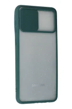 Newface Samsung Galaxy A02 Kılıf Palm Buzlu Kamera Sürgülü Silikon - Yeşil - Görsel 3