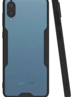 Newface Samsung Galaxy A02 Kılıf Platin Silikon - Siyah