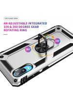 Newface Samsung Galaxy A02 Kılıf Sofya Yüzüklü Silikon Kapak - Gümüş - Görsel 5