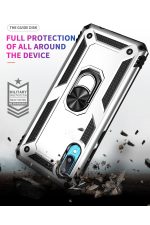 Newface Samsung Galaxy A02 Kılıf Sofya Yüzüklü Silikon Kapak - Gümüş - Görsel 8