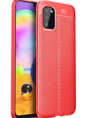 Newface Samsung Galaxy A02S Kılıf Auto Focus Kapak - Kırmızı