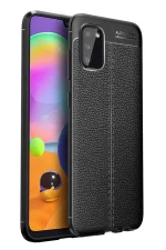 Newface Samsung Galaxy A02S Kılıf Auto Focus Kapak - Siyah