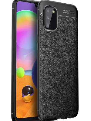 Newface Samsung Galaxy A02S Kılıf Auto Focus Kapak - Siyah
