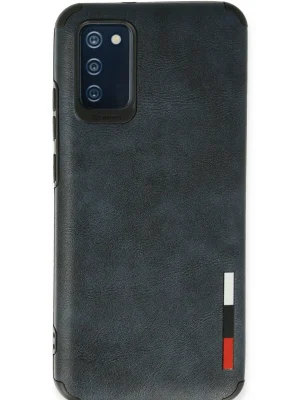 Newface Samsung Galaxy A02S Kılıf Loop Deri Silikon - Lacivert