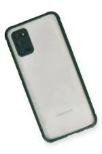 Newface Samsung Galaxy A02S Kılıf Miami Şeffaf Silikon - Koyu Yeşil - Görsel 3