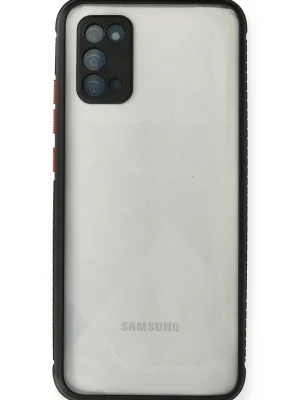 Newface Samsung Galaxy A02S Kılıf Miami Şeffaf Silikon - Siyah