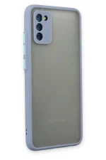 Newface Samsung Galaxy A02S Kılıf Montreal Silikon Kapak - Gri - Görsel 2