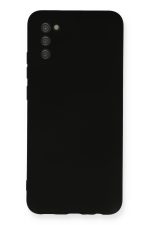 Newface Samsung Galaxy A03S Kılıf Nano içi Kadife Silikon - Siyah