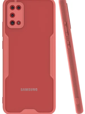 Newface Samsung Galaxy A02S Kılıf Platin Silikon - Pembe