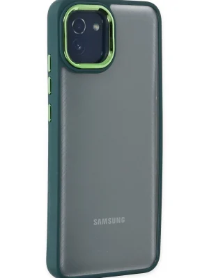 Newface Samsung Galaxy A03 Kılıf Dora Kapak - Haki Yeşil