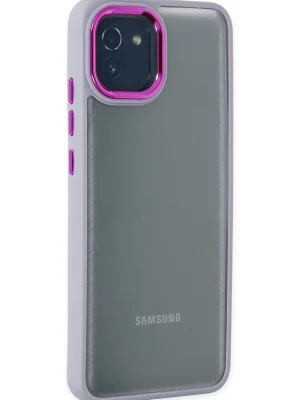 Newface Samsung Galaxy A03 Kılıf Dora Kapak - Lila