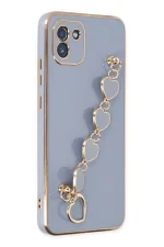 Newface Samsung Galaxy A03 Kılıf Esila Silikon - Gri