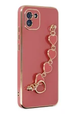 Newface Samsung Galaxy A03 Kılıf Esila Silikon - Kırmızı