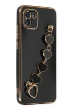 Newface Samsung Galaxy A03 Kılıf Esila Silikon - Siyah