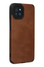 Newface Samsung Galaxy A03 Kılıf Loop Deri Silikon - Kahverengi - Görsel 2
