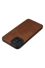Newface Samsung Galaxy A03 Kılıf Loop Deri Silikon - Kahverengi - Görsel 4