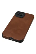 Newface Samsung Galaxy A03 Kılıf Loop Deri Silikon - Kahverengi - Görsel 5