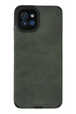 Newface Samsung Galaxy A03 Kılıf Loop Deri Silikon - Yeşil