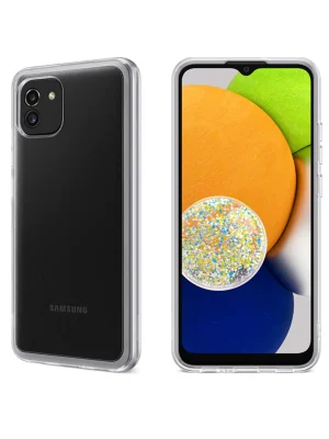 Newface Samsung Galaxy A03 Kılıf Lüx Şeffaf Silikon