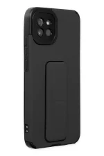 Newface Samsung Galaxy A03 Kılıf Mega Standlı Silikon - Siyah - Görsel 2