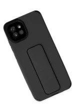 Newface Samsung Galaxy A03 Kılıf Mega Standlı Silikon - Siyah - Görsel 3