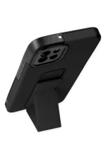 Newface Samsung Galaxy A03 Kılıf Mega Standlı Silikon - Siyah - Görsel 4