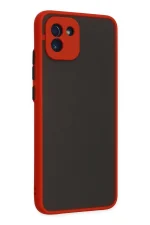 Newface Samsung Galaxy A03 Kılıf Montreal Silikon Kapak - Kırmızı - Görsel 2