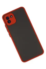 Newface Samsung Galaxy A03 Kılıf Montreal Silikon Kapak - Kırmızı - Görsel 3