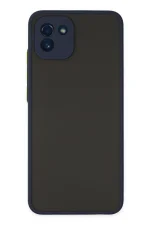 Newface Samsung Galaxy A03 Kılıf Montreal Silikon Kapak - Lacivert