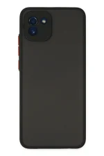 Newface Samsung Galaxy A03 Kılıf Montreal Silikon Kapak - Siyah