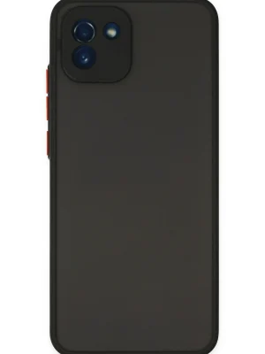Newface Samsung Galaxy A03 Kılıf Montreal Silikon Kapak - Siyah