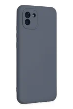 Newface Samsung Galaxy A03 Kılıf Nano içi Kadife Silikon - Gri - Görsel 2