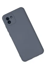 Newface Samsung Galaxy A03 Kılıf Nano içi Kadife Silikon - Gri - Görsel 3