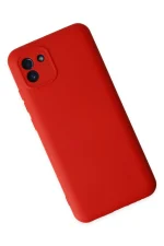 Newface Samsung Galaxy A03 Kılıf Nano içi Kadife Silikon - Kırmızı - Görsel 3